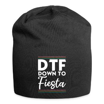 DTF Down To Fiesta Cinco De Mayo Spaß - Jersey-Beanie - Schwarz - Vorne