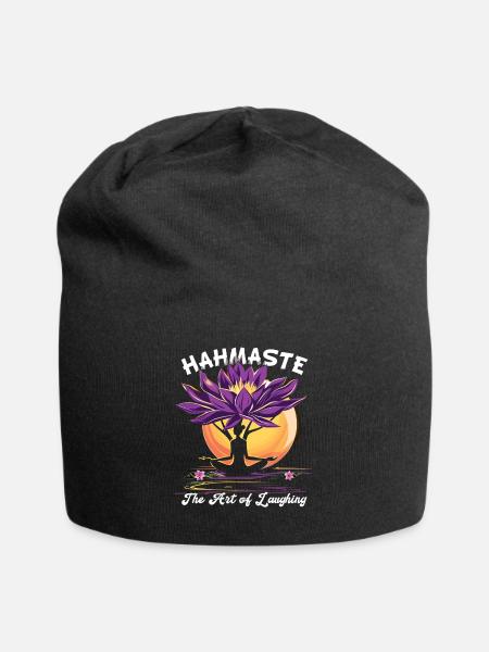 Méditation Rire drôle Yoga - Bonnet en jersey - noir