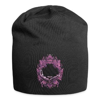 Meditation Funny Laughter Yoga - Jersey Beanie - black - Front