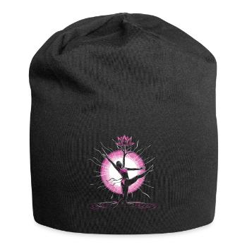 Meditation Funny Laughter Yoga - Jersey Beanie - black - Front