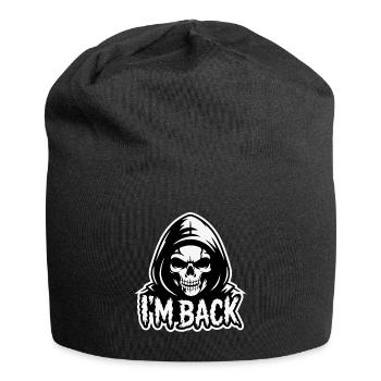 SKULL, JE SUIS DE RETOUR. - Bonnet en jersey - noir - Devant