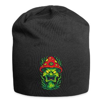 Psycho Toadstool with Third Eye - Jersey Beanie - black - Front
