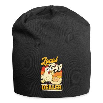 Unterstützen Sie lokale Eierhändler - Jersey-Beanie - Schwarz - Vorne