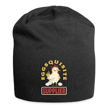 Unterstützen Sie lokale Eierhändler - Jersey-Beanie - Schwarz - Vorne