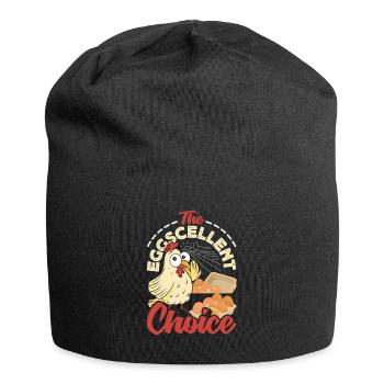 Unterstützen Sie lokale Eierhändler - Jersey-Beanie - Schwarz - Vorne