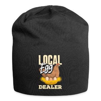 Unterstützen Sie lokale Eierhändler - Jersey-Beanie - Schwarz - Vorne
