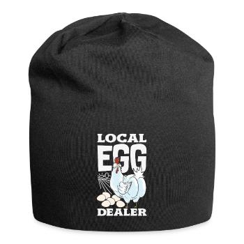 Unterstützen Sie lokale Eierhändler - Jersey-Beanie - Schwarz - Vorne