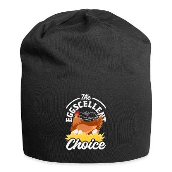 Unterstützen Sie lokale Eierhändler - Jersey-Beanie - Schwarz - Vorne