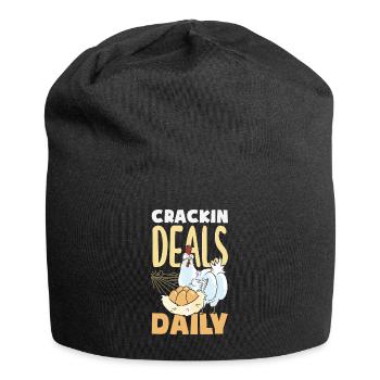 Unterstützen Sie lokale Eierhändler - Jersey-Beanie - Schwarz - Vorne