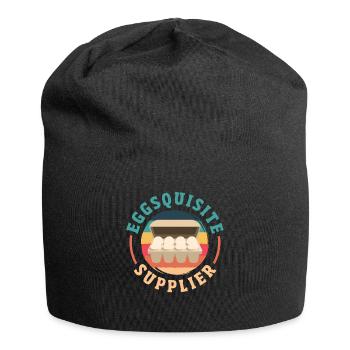 Unterstützen Sie lokale Eierhändler - Jersey-Beanie - Schwarz - Vorne