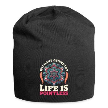 Mathematician Without Geometry Life Statistician - Jersey Beanie - black - Front