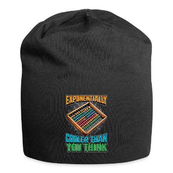 Mathematician Exponentially Cooler Than Geometry - Jersey Beanie - black - Front