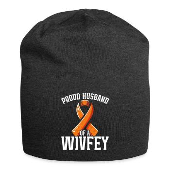 Awareness of Infertility IVF Fertilization - Jersey Beanie - charcoal grey - Front