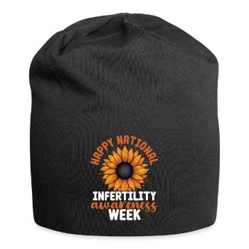 Awareness of Infertility IVF Fertilization - Jersey Beanie - black - Front