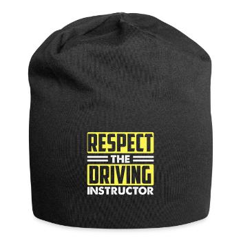 Instructeur de conduite en auto-école - Bonnet en jersey - noir - Devant
