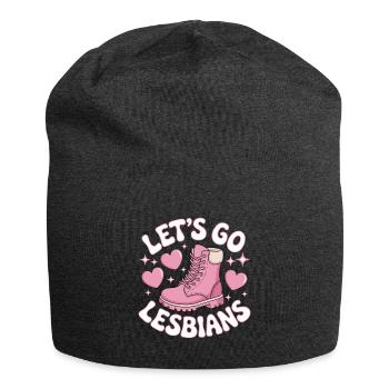 Let’s Go Lesbiennes Lesbienne - Bonnet en jersey - charbon - Devant