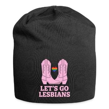 Let's Go Lesbians Lesbian - Jersey Beanie - black - Front