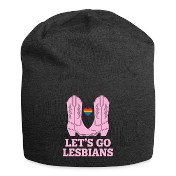 Let’s Go Lesbiennes Lesbienne - Bonnet en jersey - charbon - Devant