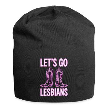 Let's Go Lesbians Lesbian - Jersey Beanie - black - Front