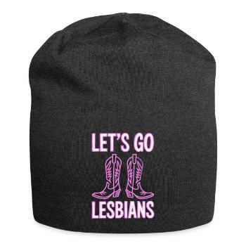 Let’s Go Lesbiennes Lesbienne - Bonnet en jersey - charbon - Devant