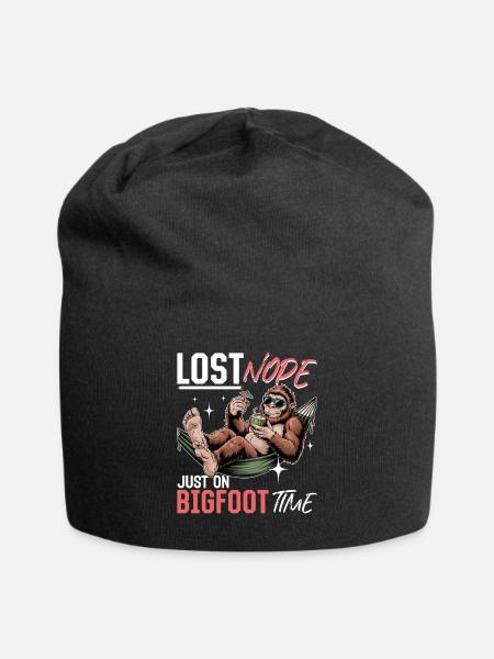 Bigfoot Sasquatch - Jersey-Beanie - Schwarz