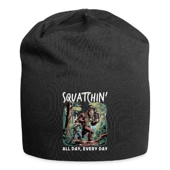 Bigfoot Sasquatch - Jersey Beanie - black - Front