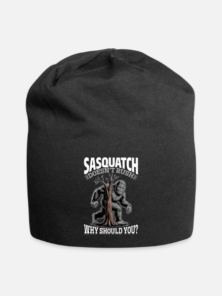 Bigfoot Sasquatch - Jersey-Beanie - Schwarz