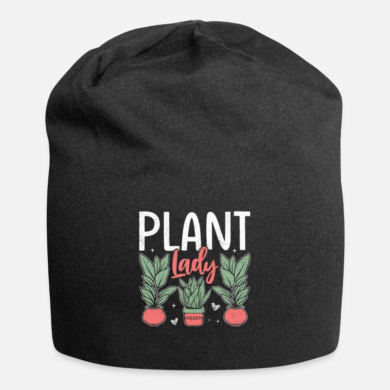 Plant Lady - Jersey-Beanie - Schwarz