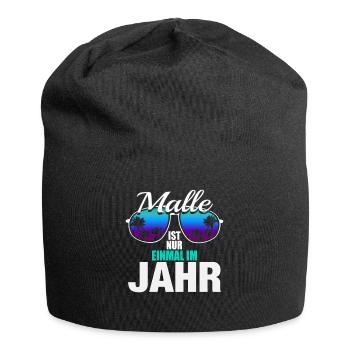 Malle Mallorca Party Urlaub Bier Feiern Geschenk - Jersey-Beanie - Schwarz - Vorne