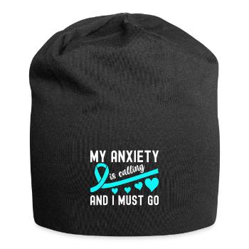 Trouble anxieux Trouble anxieux - Bonnet en jersey - noir - Devant