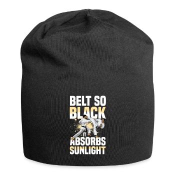 Ceinture si noire qu’elle absorbe la lumière du soleil - Bonnet en jersey - noir - Devant