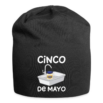 Cinco De Mayo Fun at the Sink - Jersey Beanie - black - Front