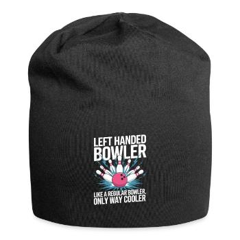 Left-handed bowler just a lot cooler - Jersey Beanie - black - Front