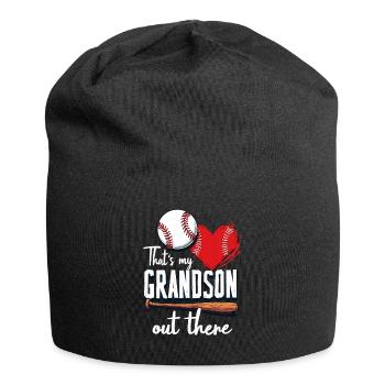 Baseball Mamie Mamie Joueur de baseball Grand-mère Grand-mère - Bonnet en jersey - noir - Devant