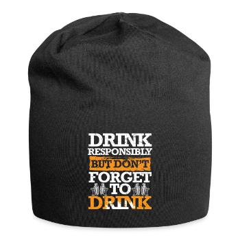 Barkeeper Barmann Bartending - Jersey-Beanie - Schwarz - Vorne