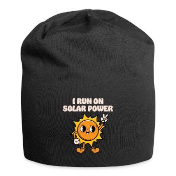 I run on Solar Power - Jersey Beanie - black - Front