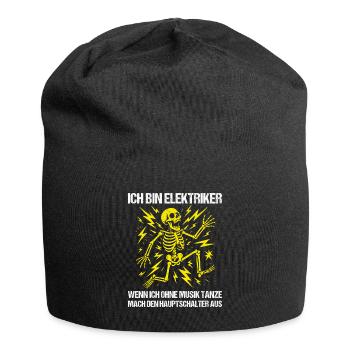 Je suis électricien - Bonnet en jersey - noir - Devant
