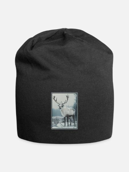 Rentiere Rentier - Jersey-Beanie - Schwarz