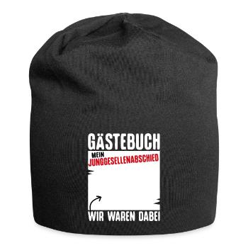 JGA T-Shirt Männer Junggesellenabschied Bräutigam - Jersey-Beanie - Schwarz - Vorne