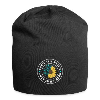 Trouble anxieux Trouble anxieux - Bonnet en jersey - noir - Devant