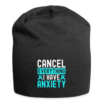 Trouble anxieux Trouble anxieux - Bonnet en jersey - noir - Devant