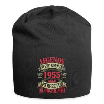 Des légendes sont nées en 1955" - Vintage vieilli - Bonnet en jersey - noir - Devant