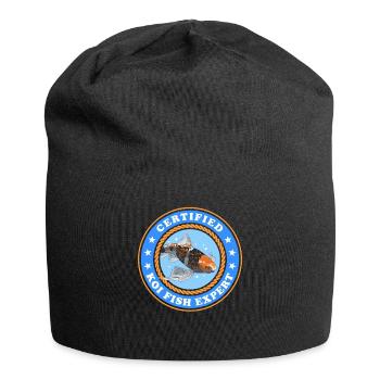 Koi Experte Kois Fische Nishikigoi Geschenk - Jersey-Beanie - Schwarz - Vorne