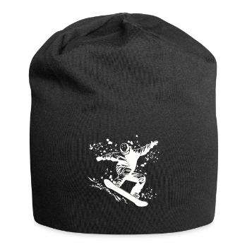 Snowboarder Snowboarding Snowboard - Jersey Beanie - black - Front