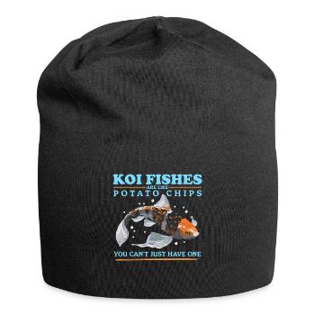 Poissons Koi Koi Nishikigoi Cadeaux - Bonnet en jersey - noir - Devant