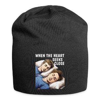 WHEN THE HEART SEEKS CLOSE - Jersey Beanie - black - Front