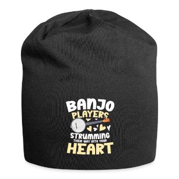 Banjo Spieler: Musik, die dein Herz erobert - Jersey-Beanie - Schwarz - Vorne