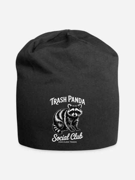 Waschbär - Jersey-Beanie - Schwarz