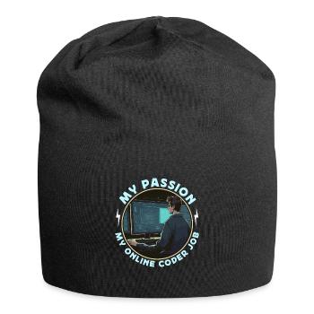 Online Coder My Passion My Online Computer Science - Jersey-Beanie - Schwarz - Vorne