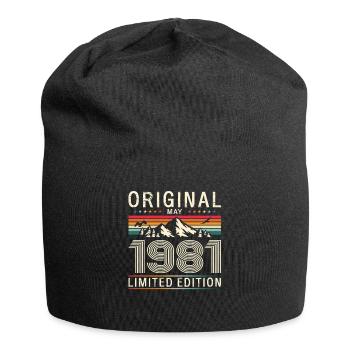 44e anniversaire Original Mai Né en 1981 - Bonnet en jersey - noir - Devant